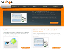 Tablet Screenshot of aldape.pt